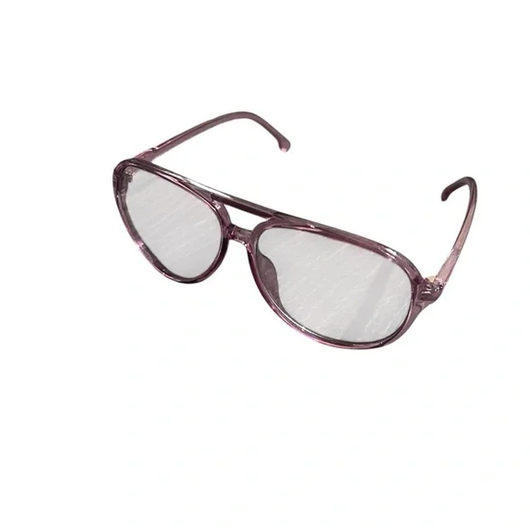 New! Viento Pink Fuchsia Clear Aviator Eyeglasses - Picture 4 of 7
